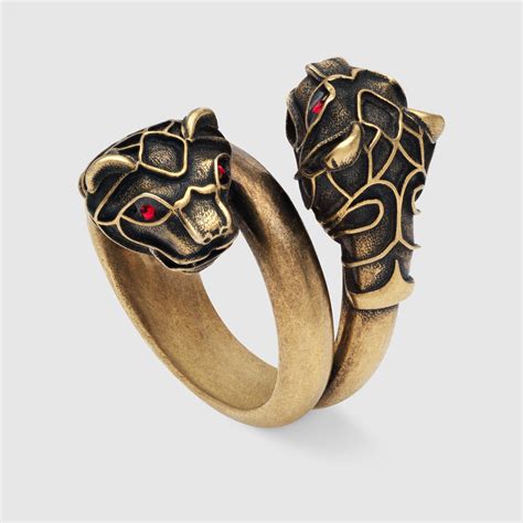 gucci jaguar ring|gucci tiger head crystals.